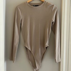 Zara nude rubbed body suit